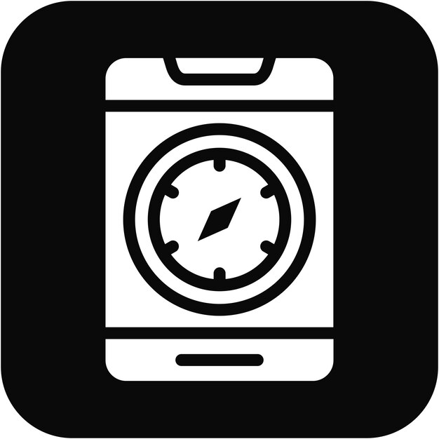 Ilustración vectorial de la aplicación Compass