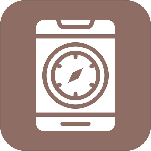 Ilustración vectorial de la aplicación Compass