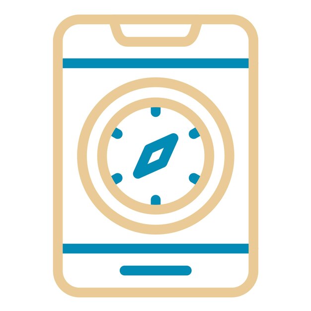 Ilustración vectorial de la aplicación Compass