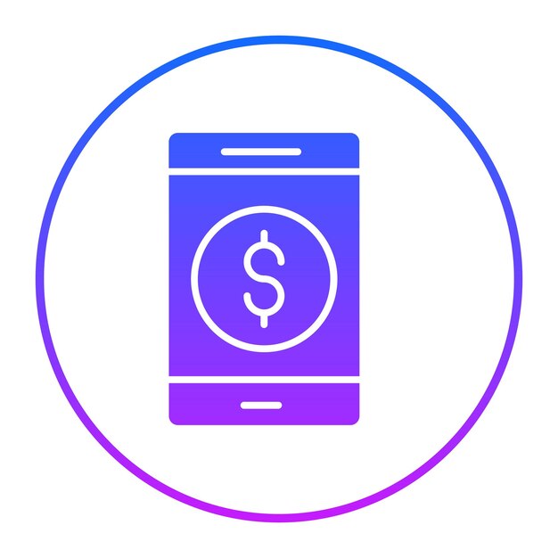 Ilustración vectorial de aplicaciones financieras