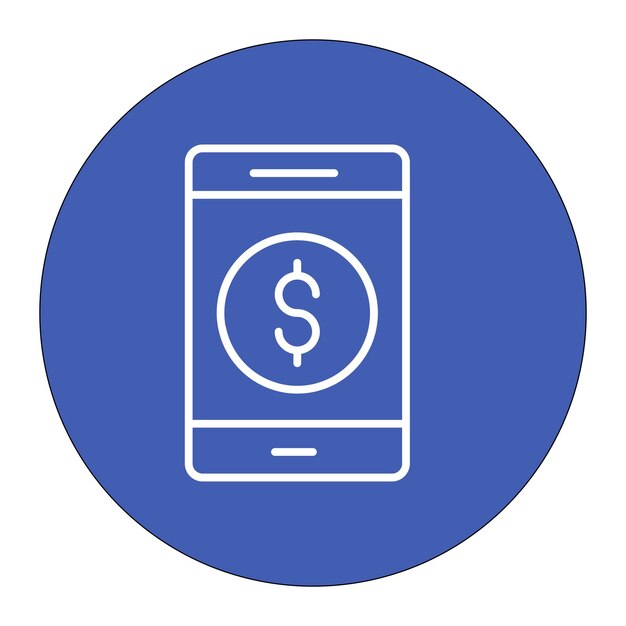 Ilustración vectorial de aplicaciones financieras