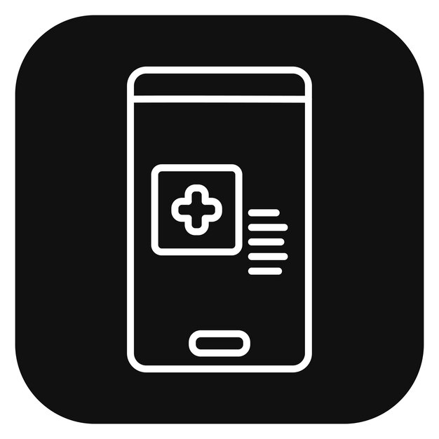 Ilustración vectorial de aplicaciones médicas