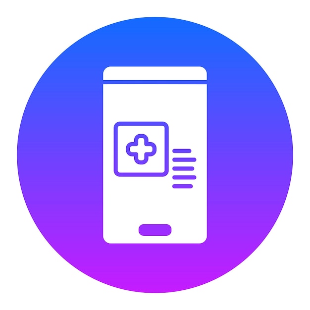 Ilustración vectorial de aplicaciones médicas