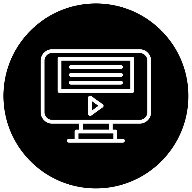 Ilustración vectorial de aprendizaje electrónico
