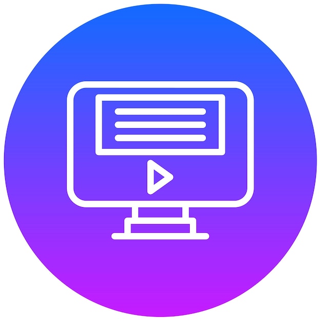 Ilustración vectorial de aprendizaje electrónico