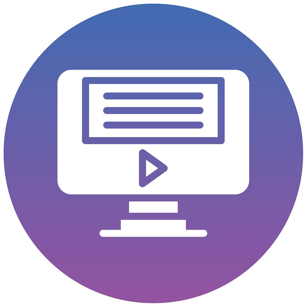 Ilustración vectorial de aprendizaje electrónico