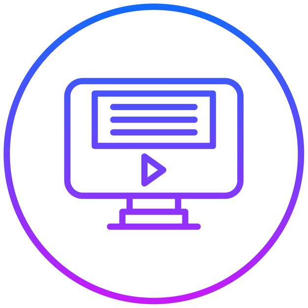 Ilustración vectorial de aprendizaje electrónico