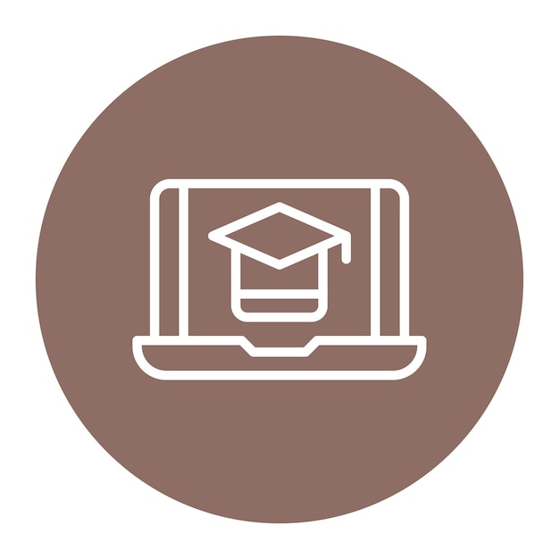 Ilustración vectorial de aprendizaje en línea