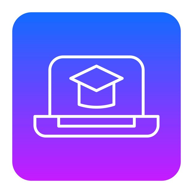 Ilustración vectorial de aprendizaje en línea