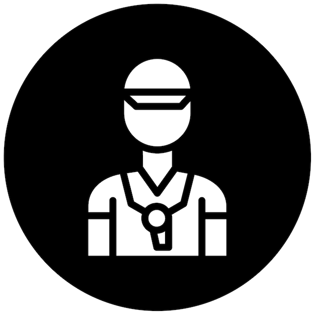 Ilustración vectorial del árbitro