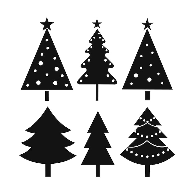 Ilustración vectorial del árbol de Navidad
