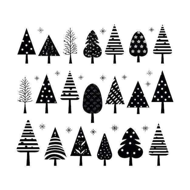 Ilustración vectorial del árbol de Navidad