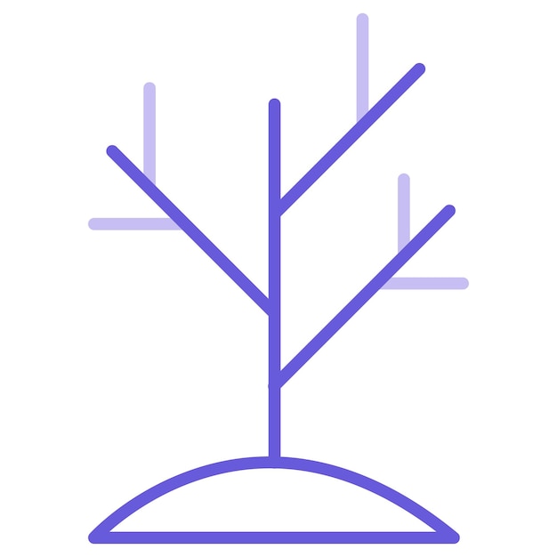 Ilustración vectorial del árbol de otoño