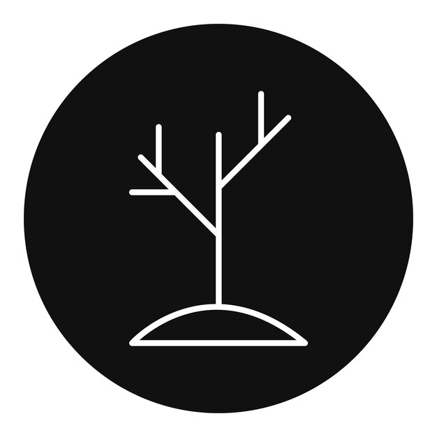 Ilustración vectorial del árbol de otoño