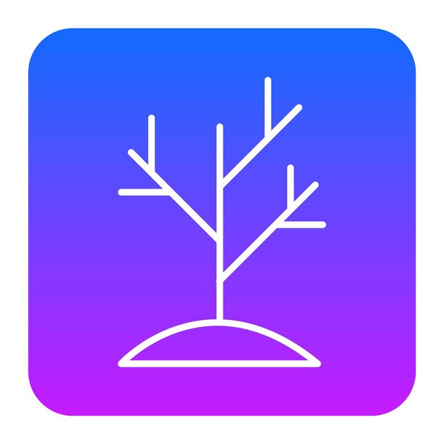 Ilustración vectorial del árbol de otoño