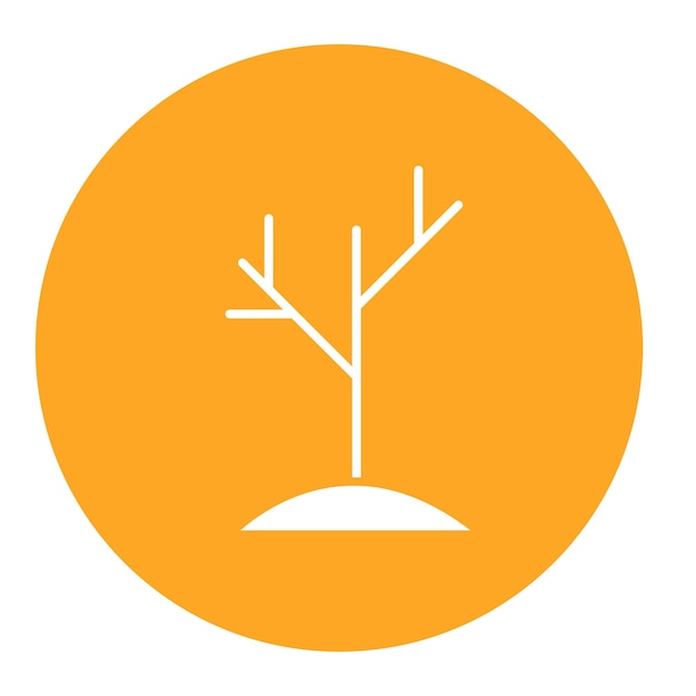 Ilustración vectorial del árbol de otoño