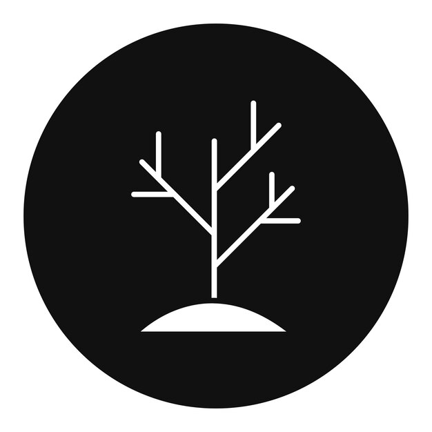 Ilustración vectorial del árbol de otoño