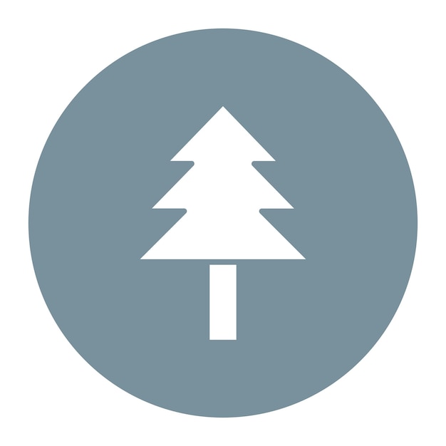 Ilustración vectorial del árbol de pino