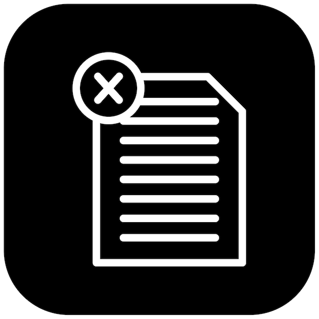 Ilustración vectorial de archivo dañado