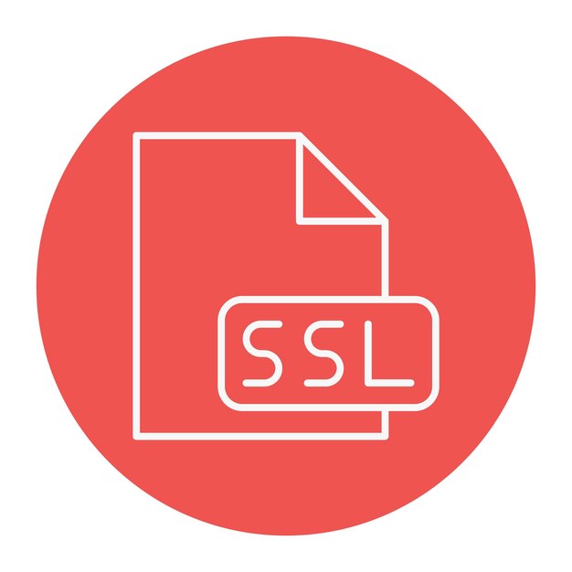 Ilustración vectorial del archivo SSL