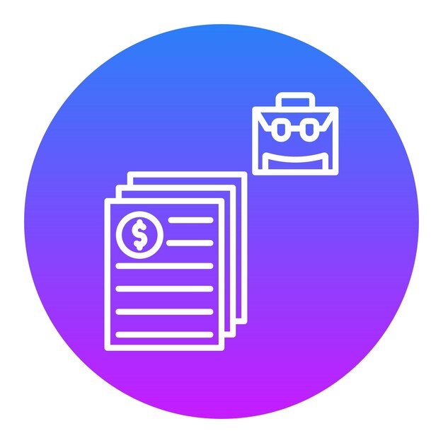 Ilustración vectorial de archivos comerciales