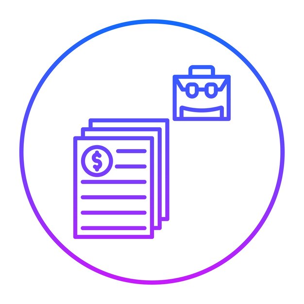 Ilustración vectorial de archivos comerciales