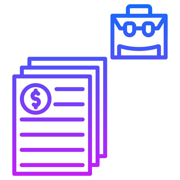 Ilustración vectorial de archivos comerciales