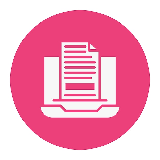 Ilustración vectorial de archivos por computadora