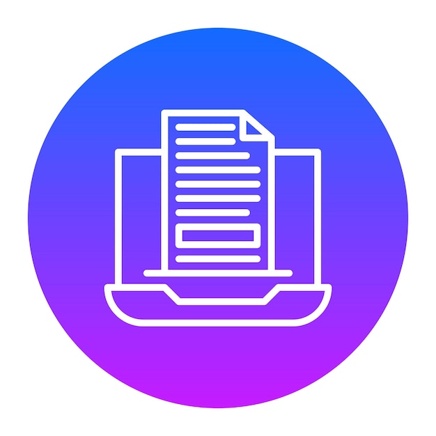 Ilustración vectorial de archivos por computadora