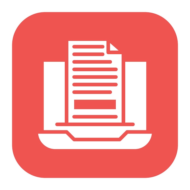 Ilustración vectorial de archivos por computadora