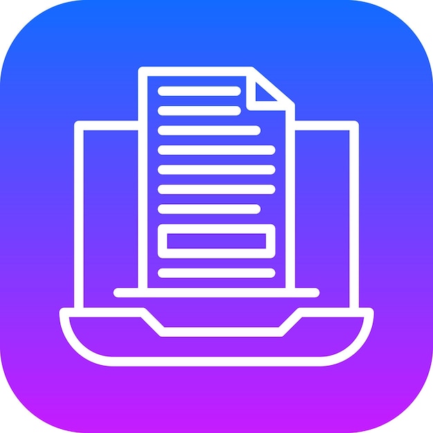 Ilustración vectorial de archivos por computadora