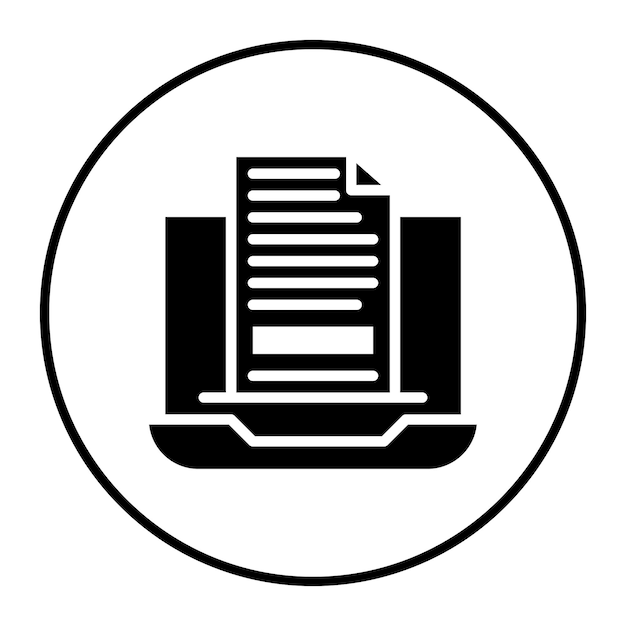 Ilustración vectorial de archivos por computadora