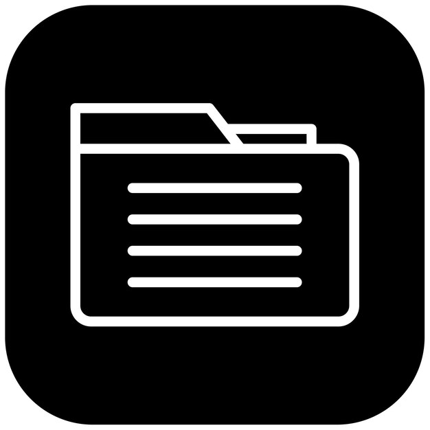 Ilustración vectorial de archivos por computadora
