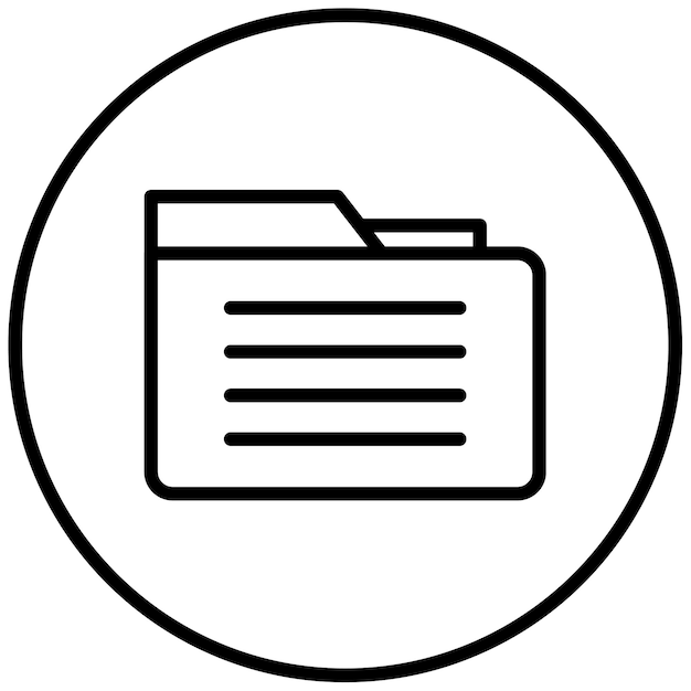 Ilustración vectorial de archivos por computadora