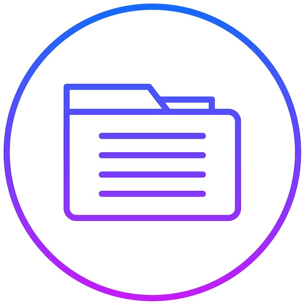 Ilustración vectorial de archivos por computadora
