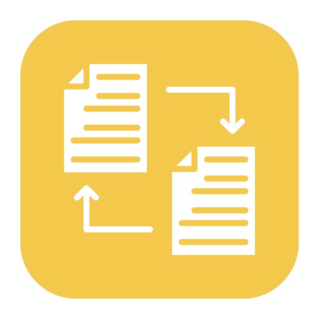 Ilustración vectorial de los archivos de intercambio