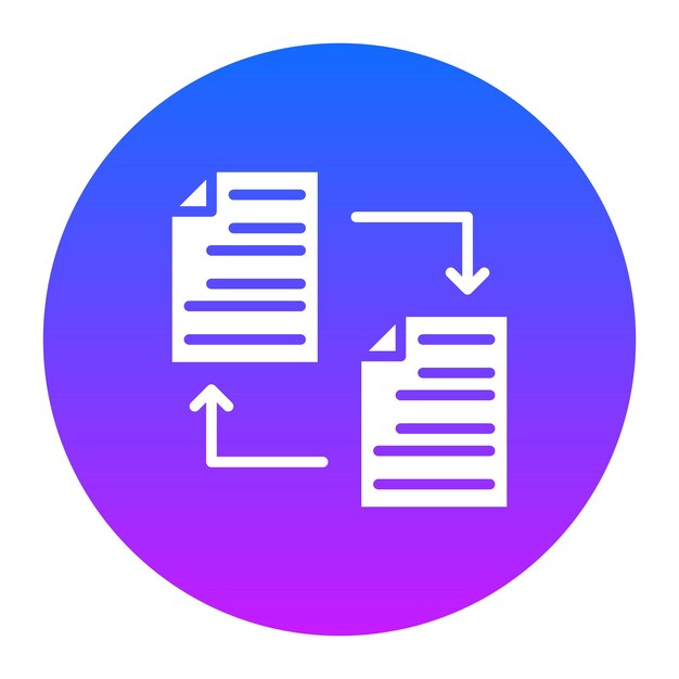 Ilustración vectorial de los archivos de intercambio