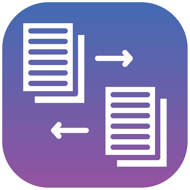 Ilustración vectorial de los archivos de intercambio