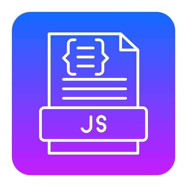 Ilustración vectorial de archivos Javascript