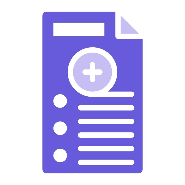 Ilustración vectorial de archivos médicos