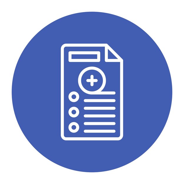 Ilustración vectorial de archivos médicos
