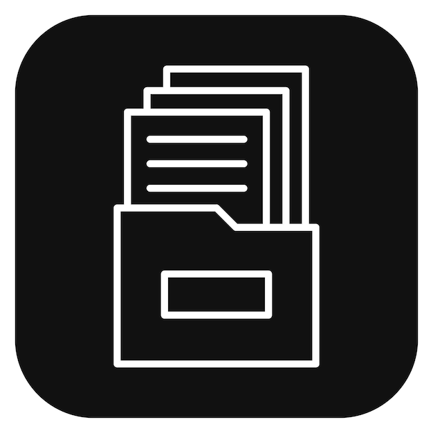 Ilustración vectorial de archivos
