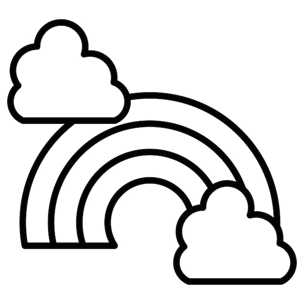 Ilustración vectorial del arco iris