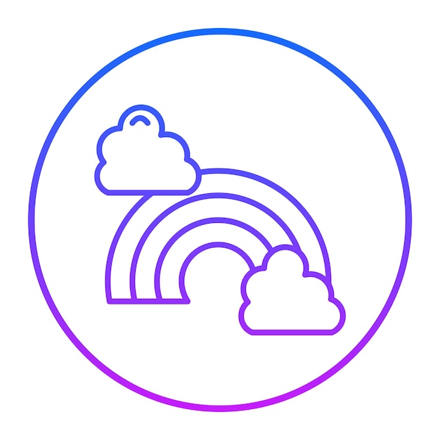Ilustración vectorial del arco iris