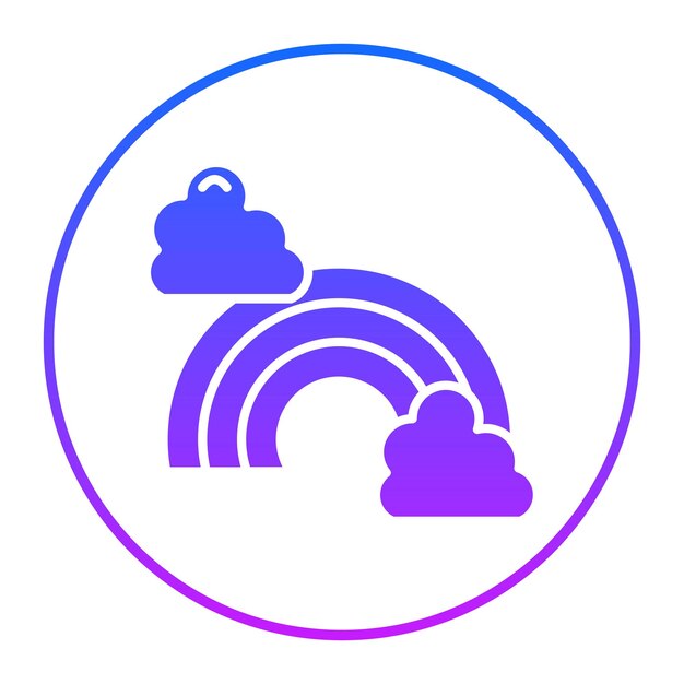 Ilustración vectorial del arco iris