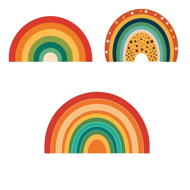 Ilustración vectorial del arco iris