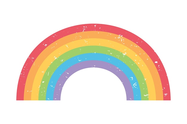 ilustración vectorial arco iris