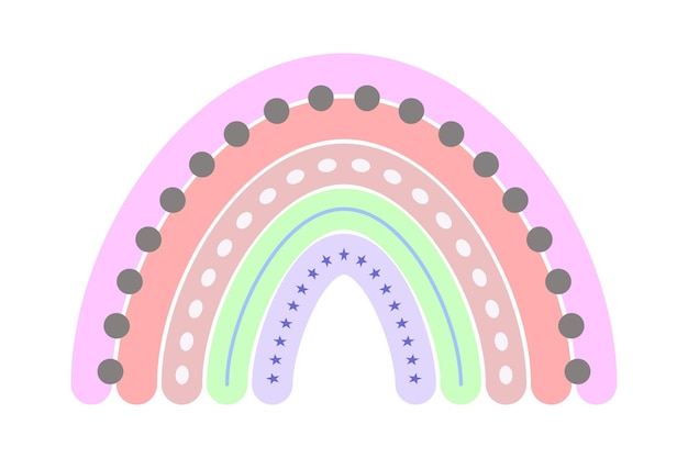 Ilustración vectorial del arco iris