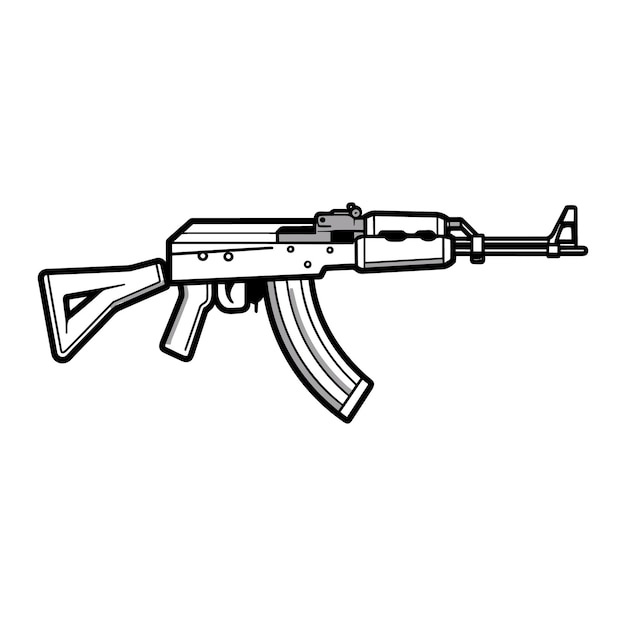 Ilustración vectorial del arma