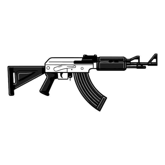 Ilustración vectorial del arma